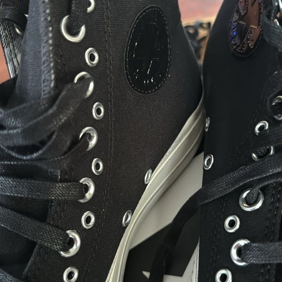 Black distressed look converse  all star 39.5 8.5 nwb - Picture 3 of 7